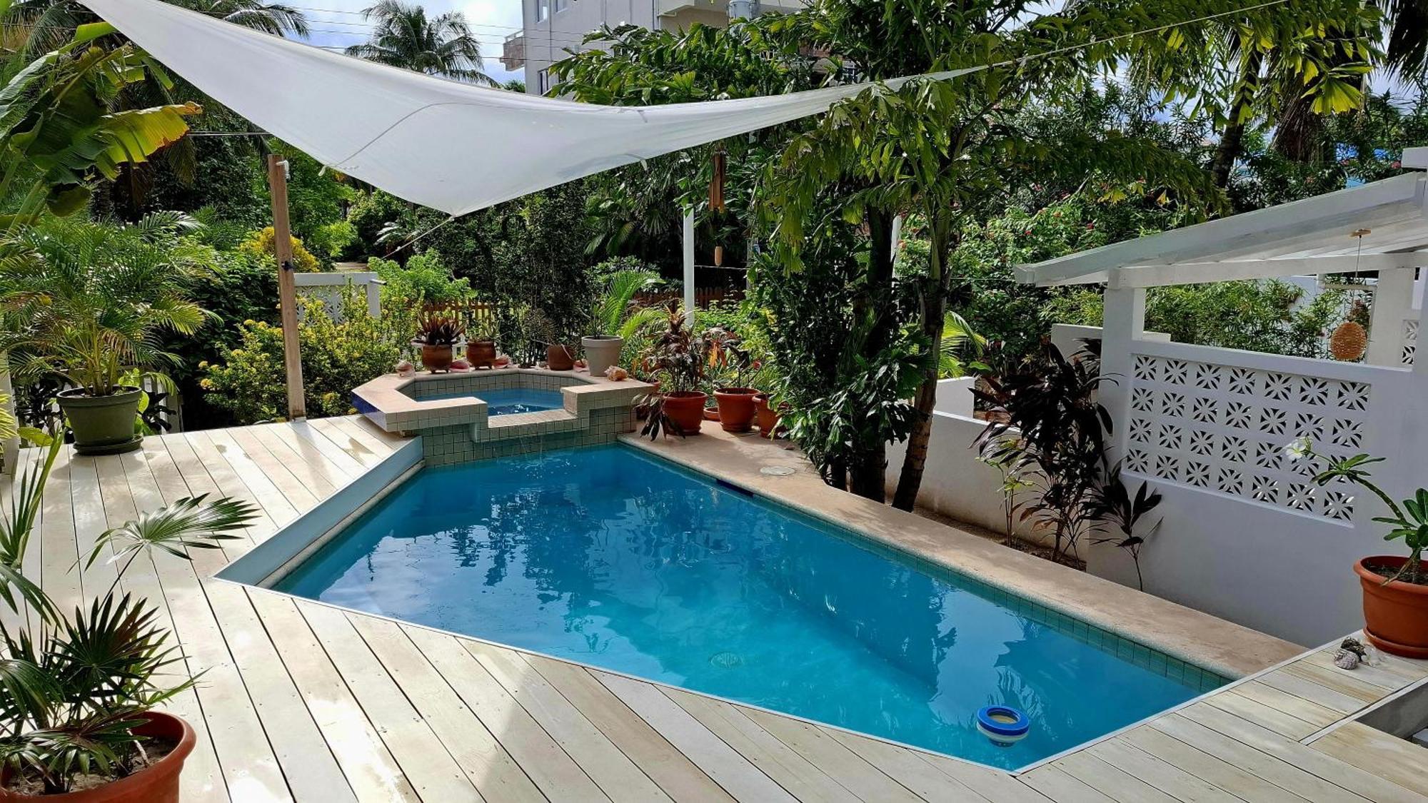 Villa Casa Amancer - sea view, pool&tropical garden Cayo Caulker Exterior foto